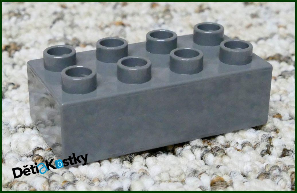 Lego® Duplo® Kostka 2x4 Tmavě Šedá