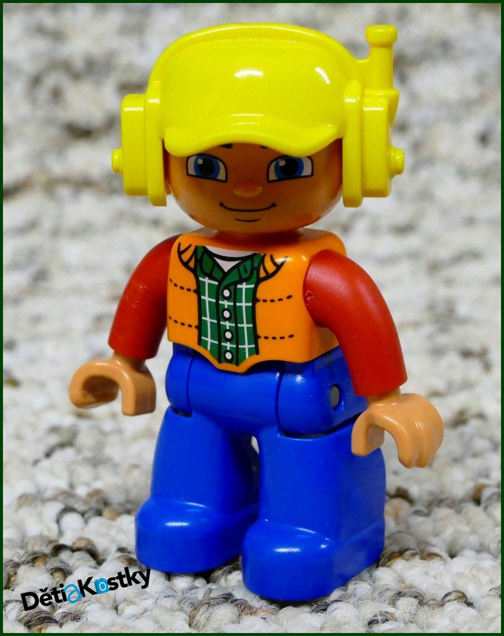 Lego® Duplo® Figurka Pilot Vrtulníku Modro/Oranžový