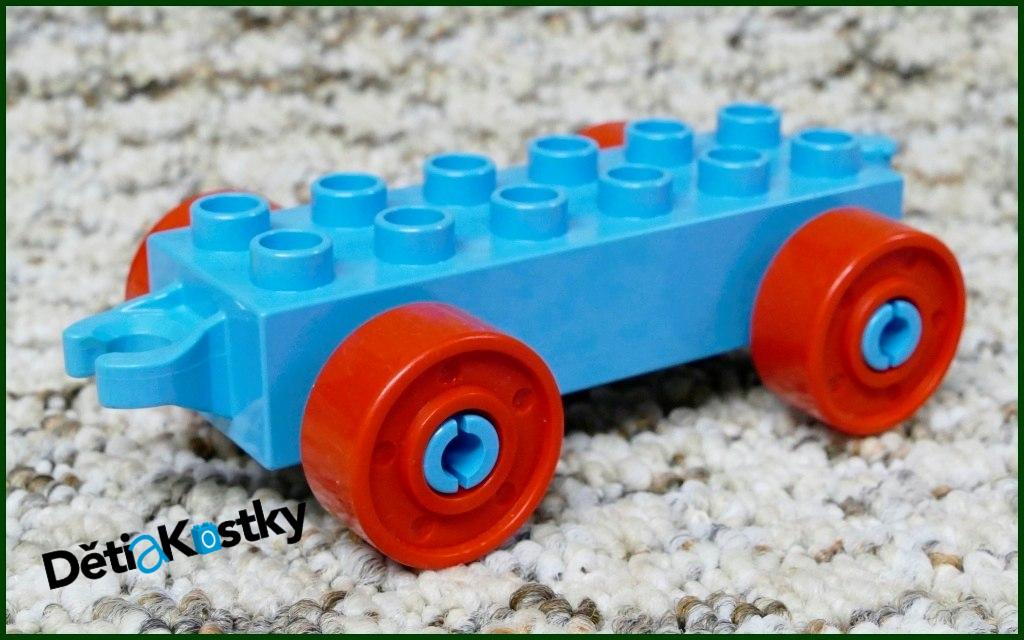 Lego® Duplo® Podvozek pro Auta Tyrkysový (Červená Kola)