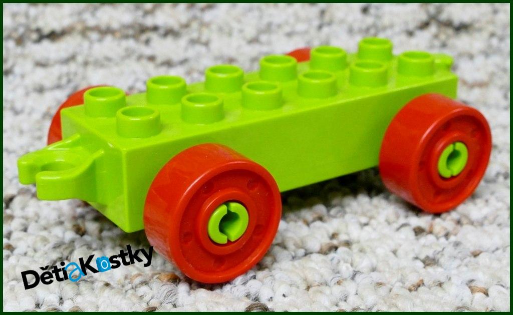 Lego® Duplo® Podvozek pro Auta Limetka (Červená Kola)