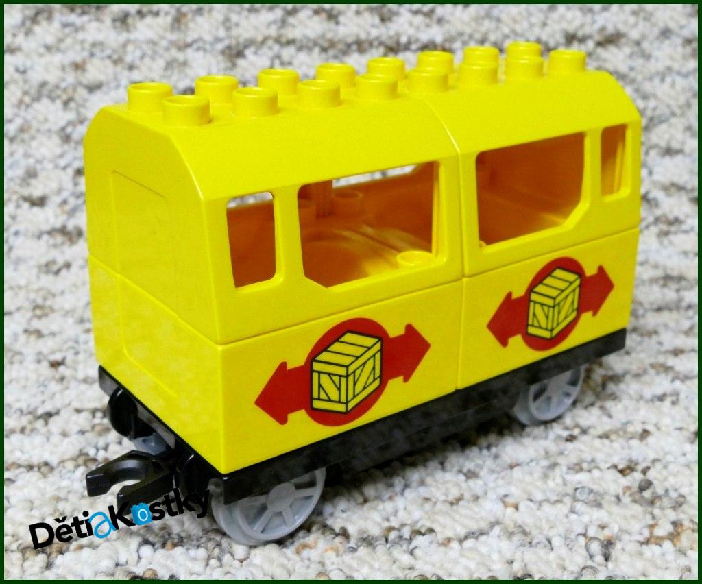 Lego® Duplo® Vagon pro Cestující Žlutý - Potisk Krabice
