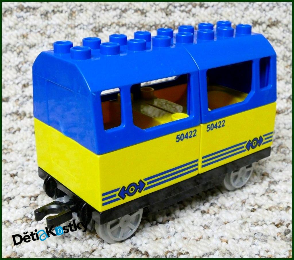 Lego® Duplo® Vagon pro Cestující Žlutý/Modrý - Potisk 50422
