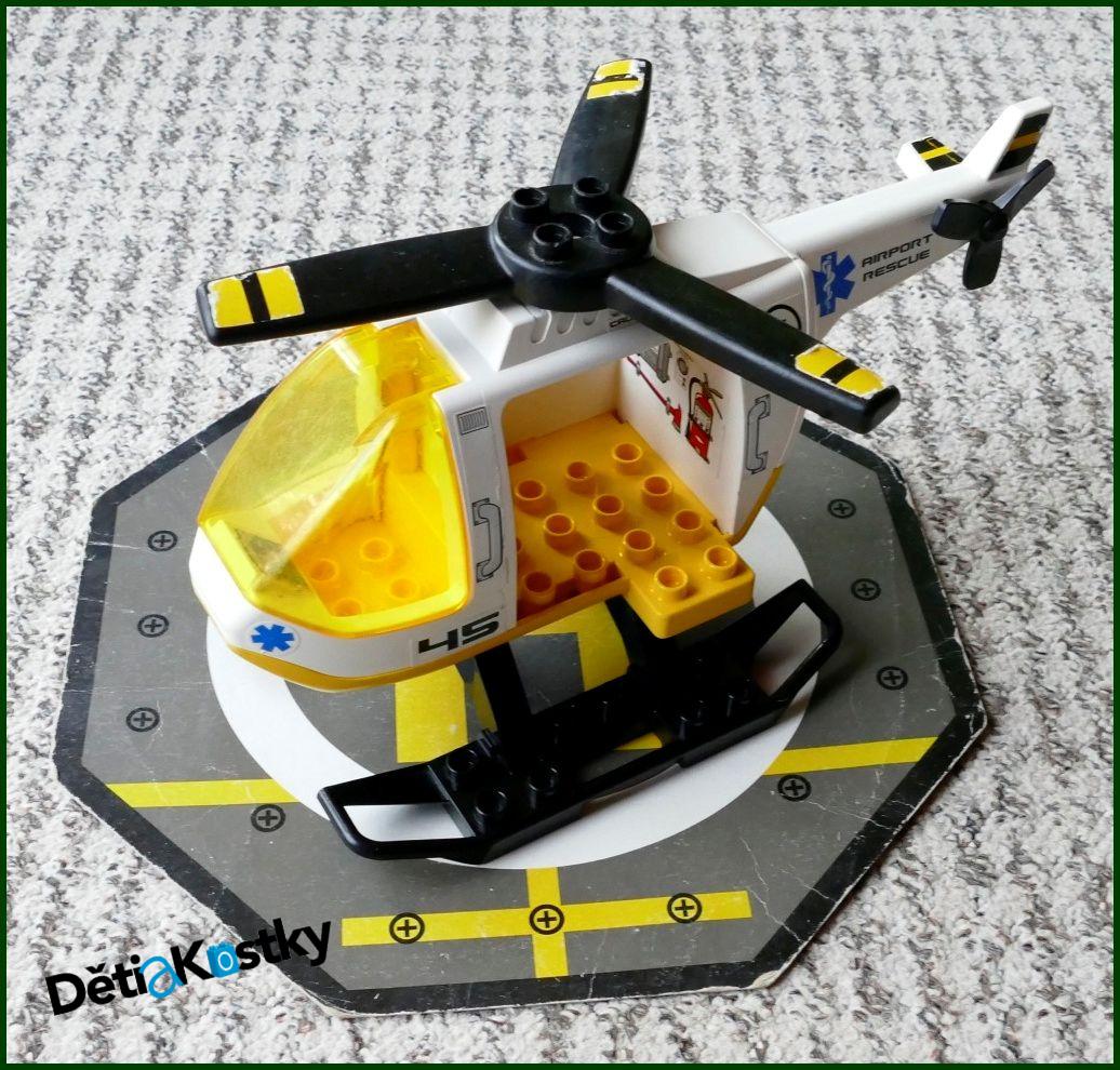 Lego® Duplo® Vrtulník Záchranářský s Heliportem