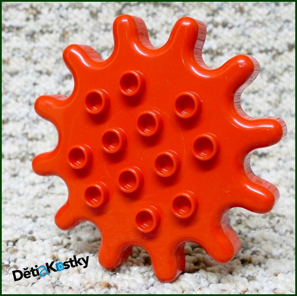 Lego® Duplo® Ozubená Kostka Červená Velká