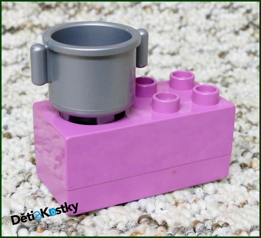 Lego® Duplo® Vařič s Hrncem Růžový (Černá Plotýnka)