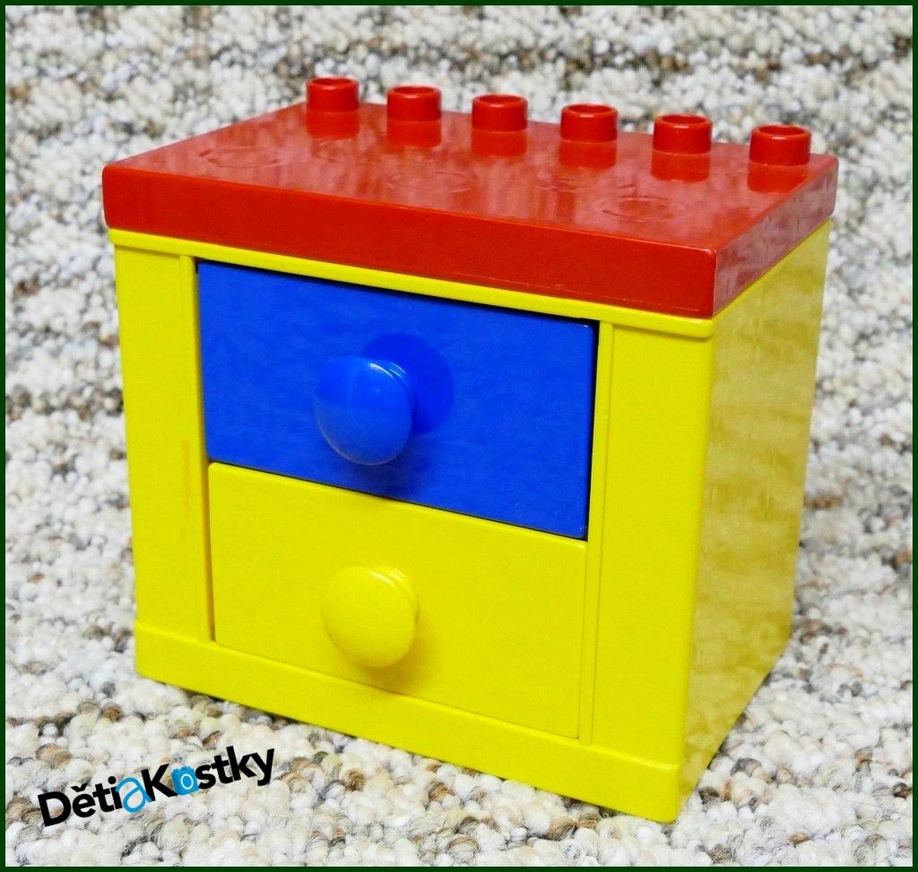 Lego® Duplo® Dolls Skříňka Žlutá a Dva Šuplíky (M,Ž)