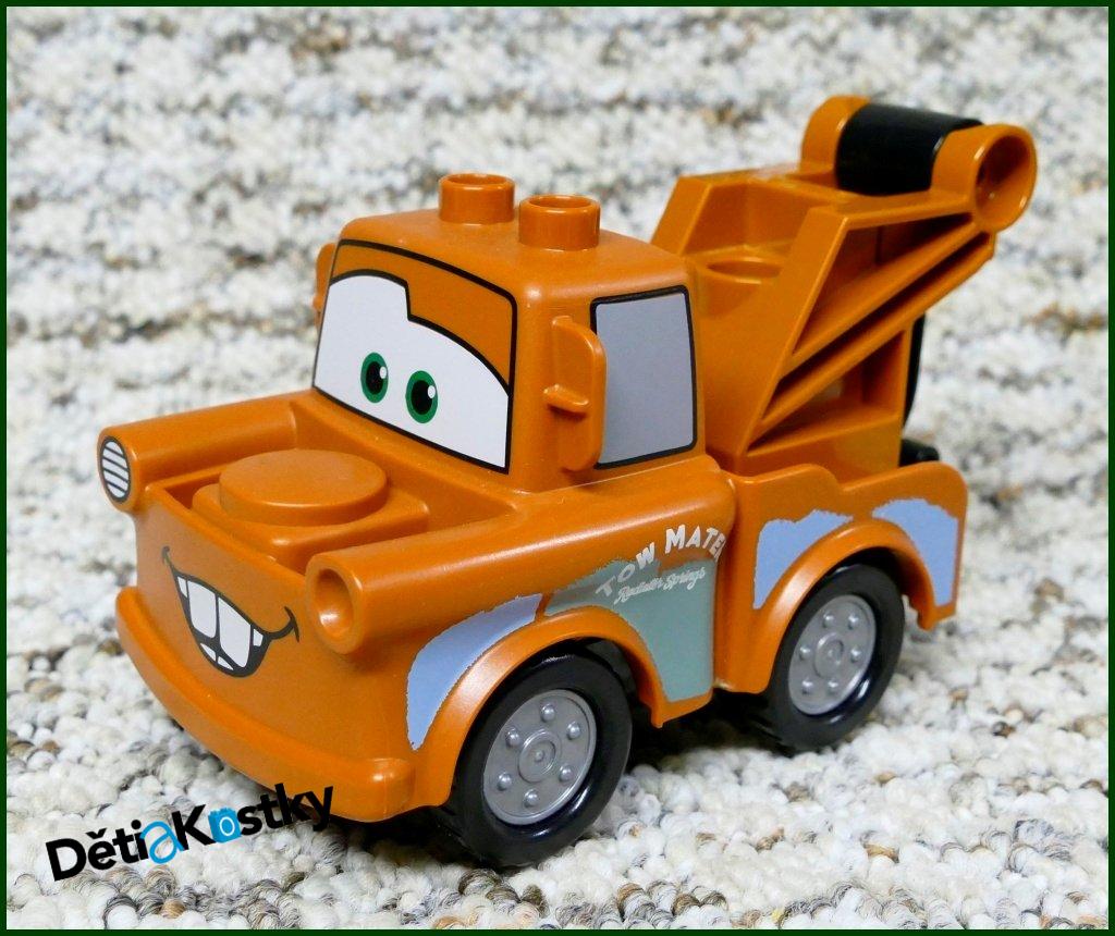 Lego® Duplo® Cars - Burák (Hnědý Hák-Nový Typ) Obyčejná Kola