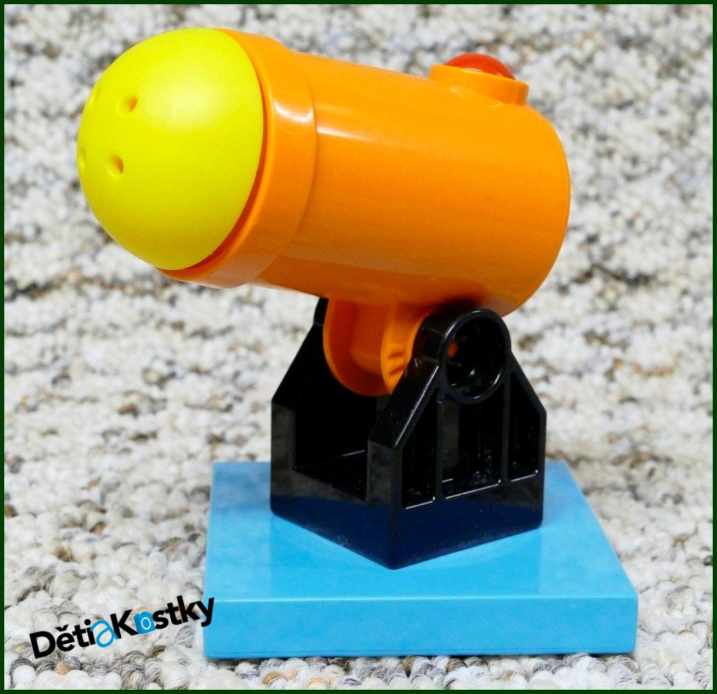 Lego® Duplo® Dělo Malé Vystřelovací Oranžové se Žlutým Nábojem