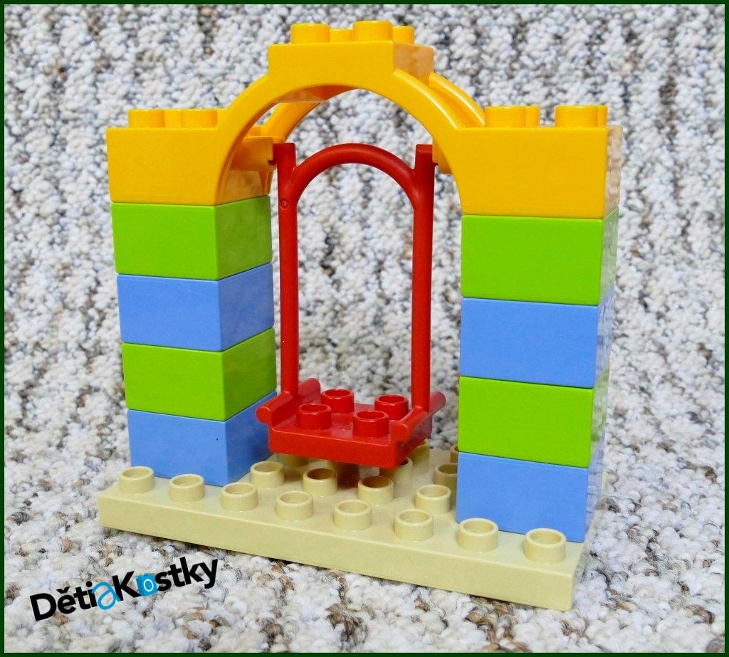 Lego® Duplo® Houpačka Červená/Béžová Deska/Oranžová Klenba