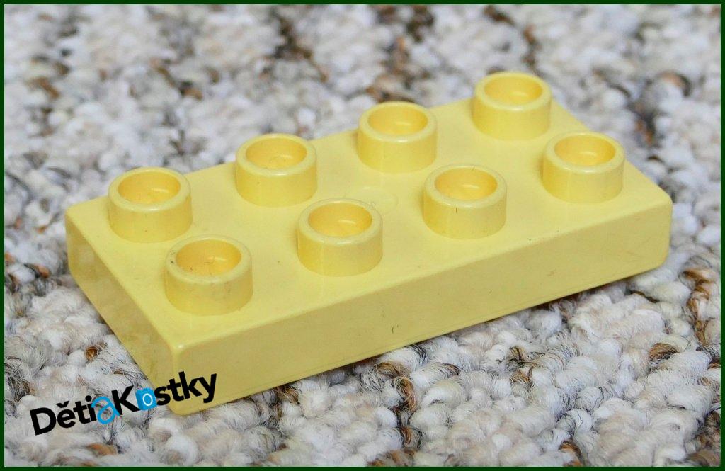 Lego® Duplo® Podložka/Destička 2x4 Světlounce Béžová