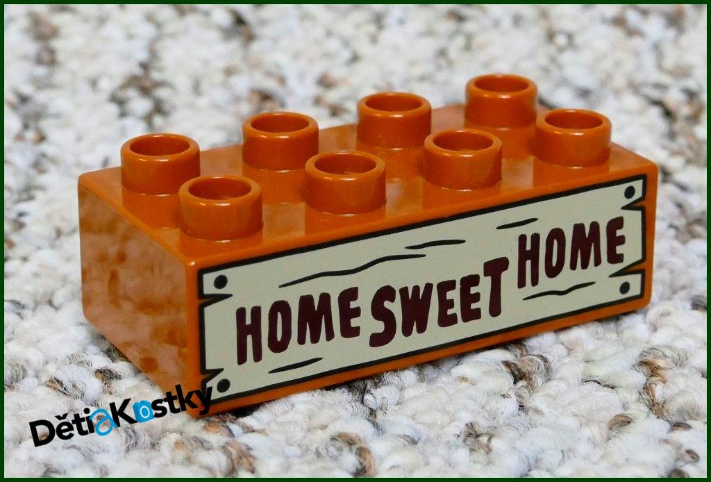 Lego® Duplo® Kostka 2x4 Hnědá - Home Sweet Home