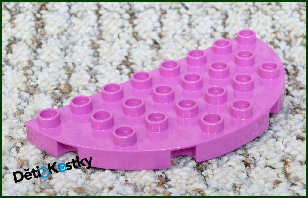 Lego® Duplo® Podložka/Destička 4x8 Půlkulatá Růžová