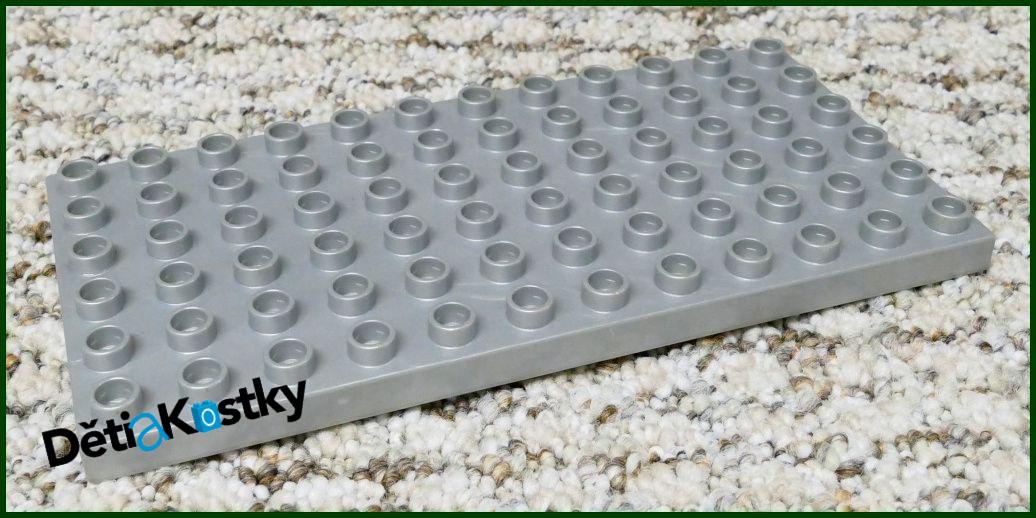 Lego® Duplo® Podložka/Deska 6x12 Stříbrno-Šedá