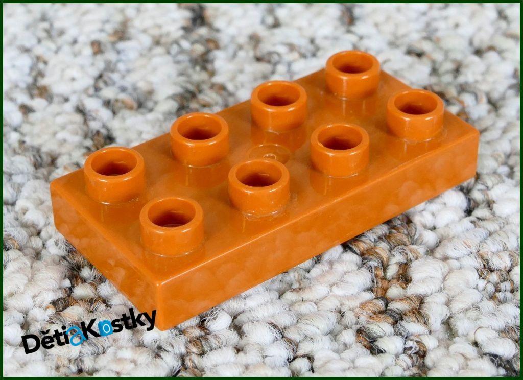 Lego® Duplo® Podložka/Destička 2x4 Světlounce Hnědá