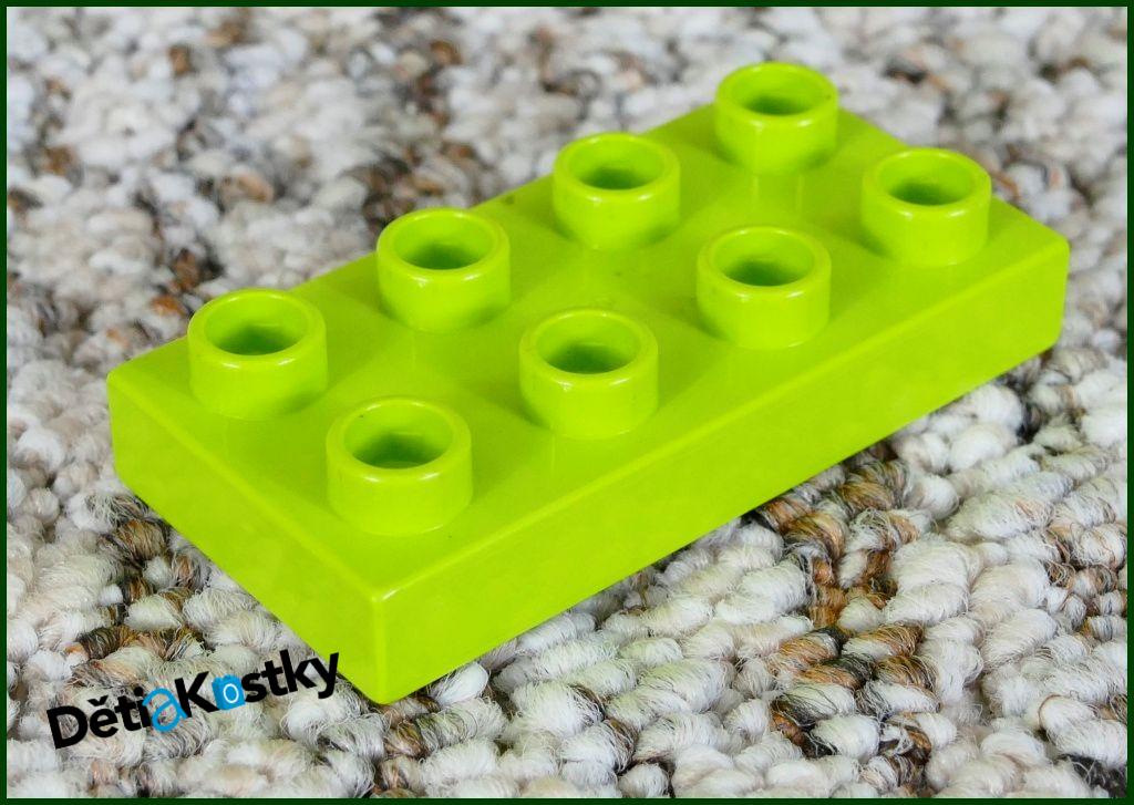 Lego® Duplo® Podložka/Destička 2x4 Světlá Limetka
