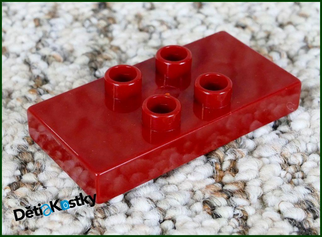 Lego® Duplo® Podložka/Destička 2x4 (4 Piny) Vínová