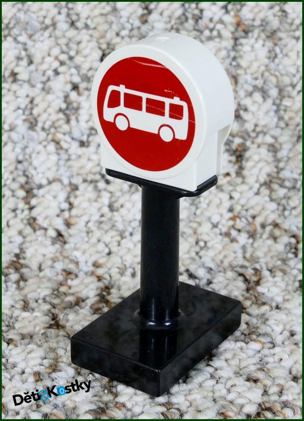 Lego® Duplo® Značka Bílá Kulatá - Autobusová Zastávka