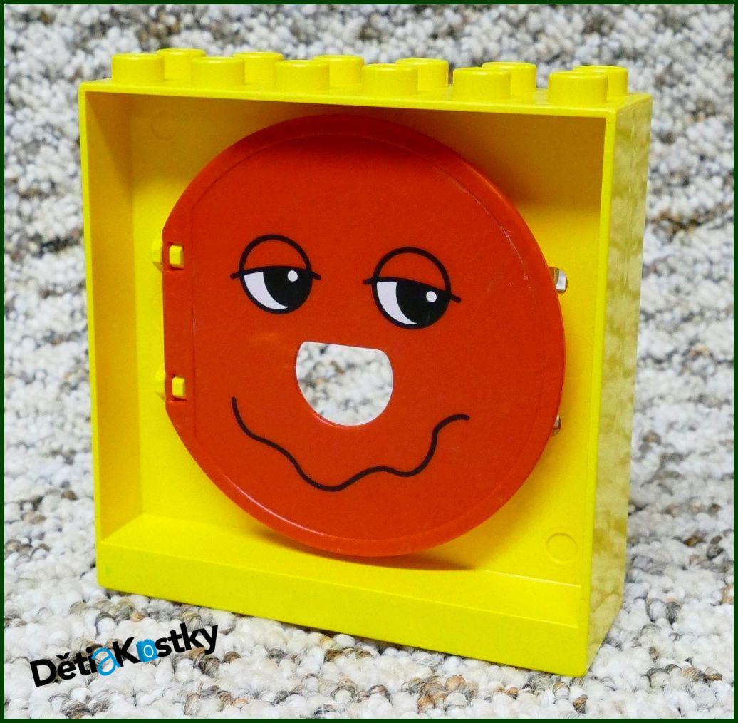 Lego® Duplo® Vstup / Výstup z Dráhy (Žlutá/Červený Obličej)