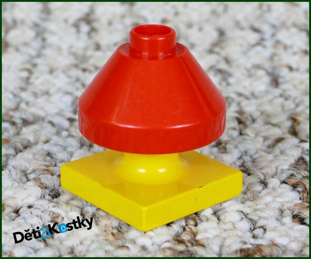 Lego® Duplo® Lampička Červená Nízká - Žlutý Podstavec