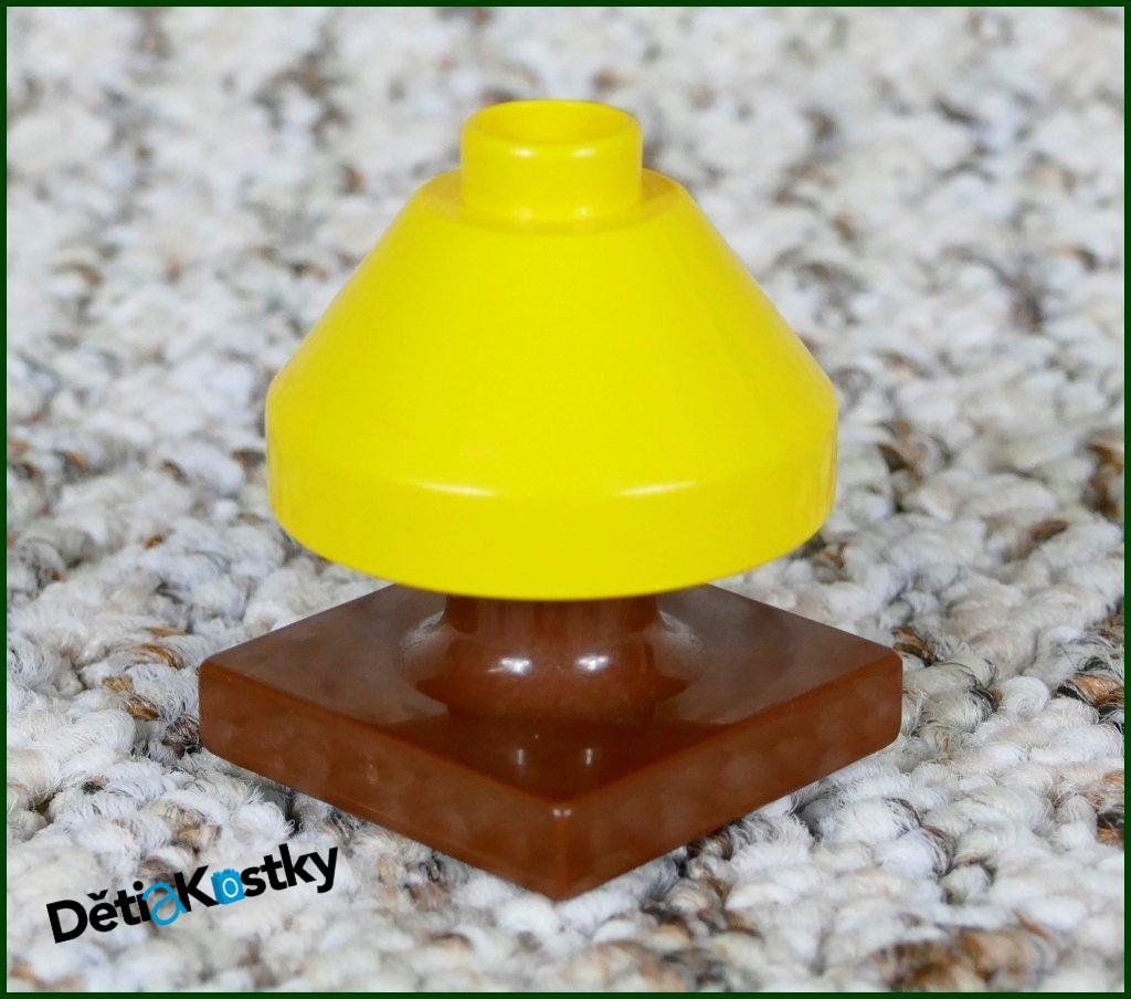 Lego® Duplo® Lampička Žlutá Nízká - Hnědý Podstavec