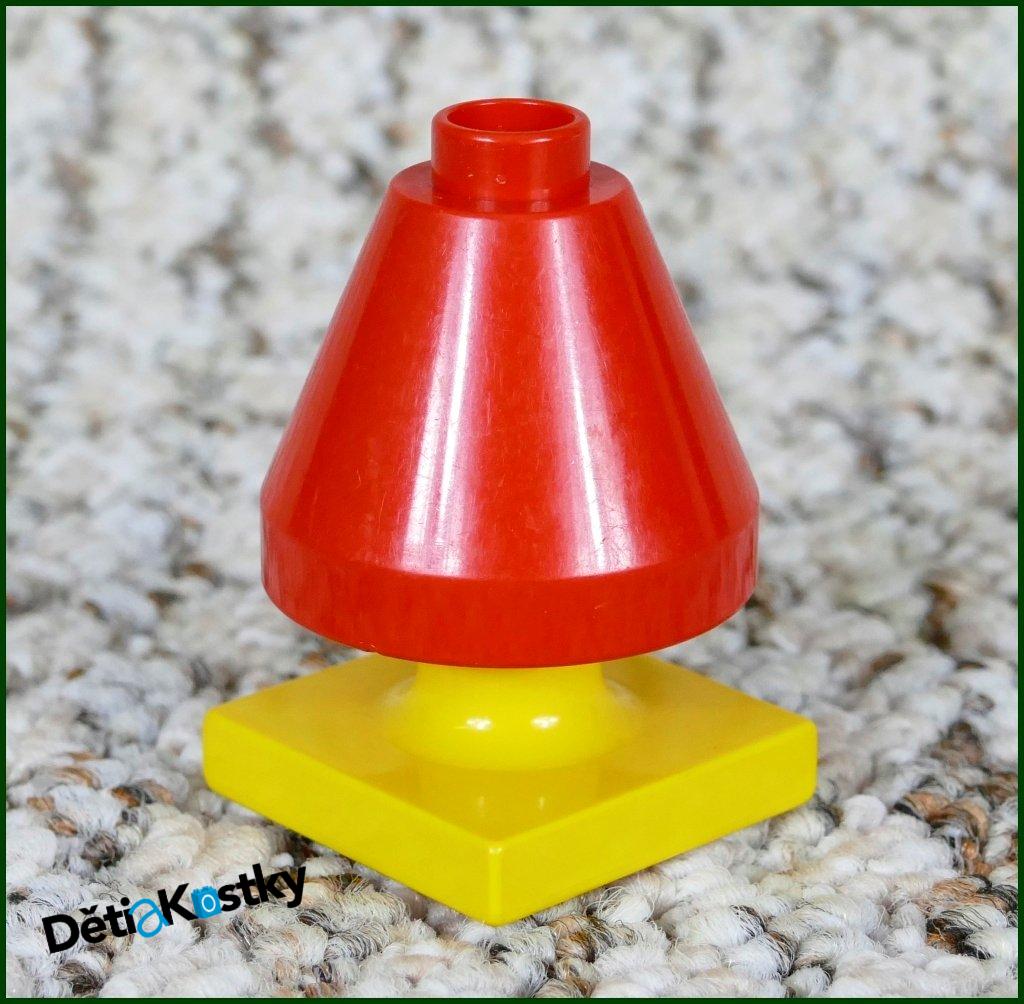 Lego® Duplo® Lampička Červená Vysoká - Žlutý Podstavec