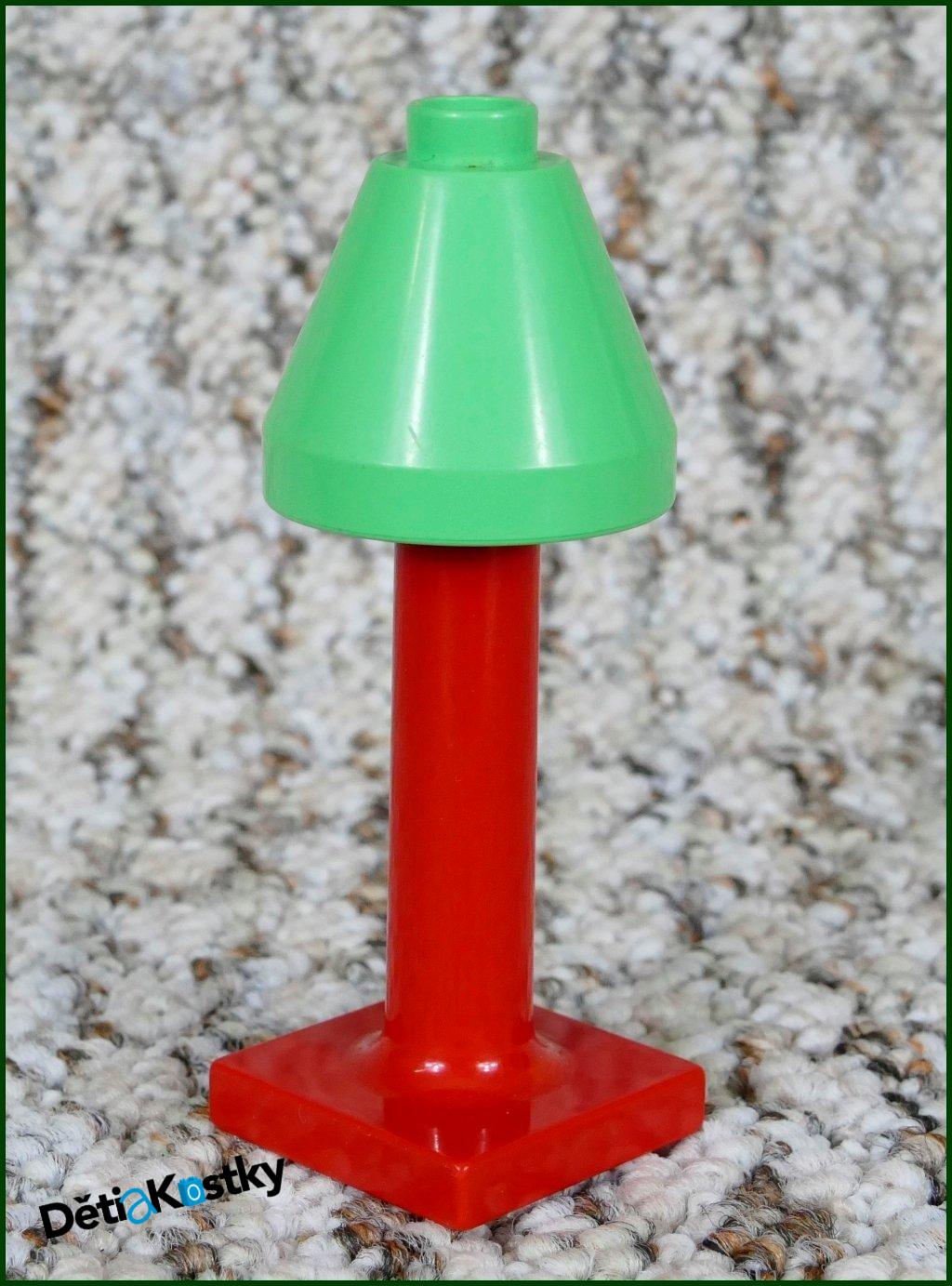 Lego® Duplo® Lampička Zelená Vysoká - Červený Podstavec Vysoký