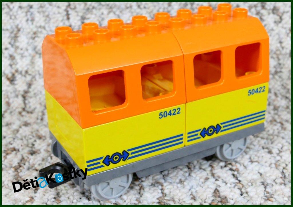Lego® Duplo® Vagon pro Cestující Žluto/Oranžový - Potisk 50422