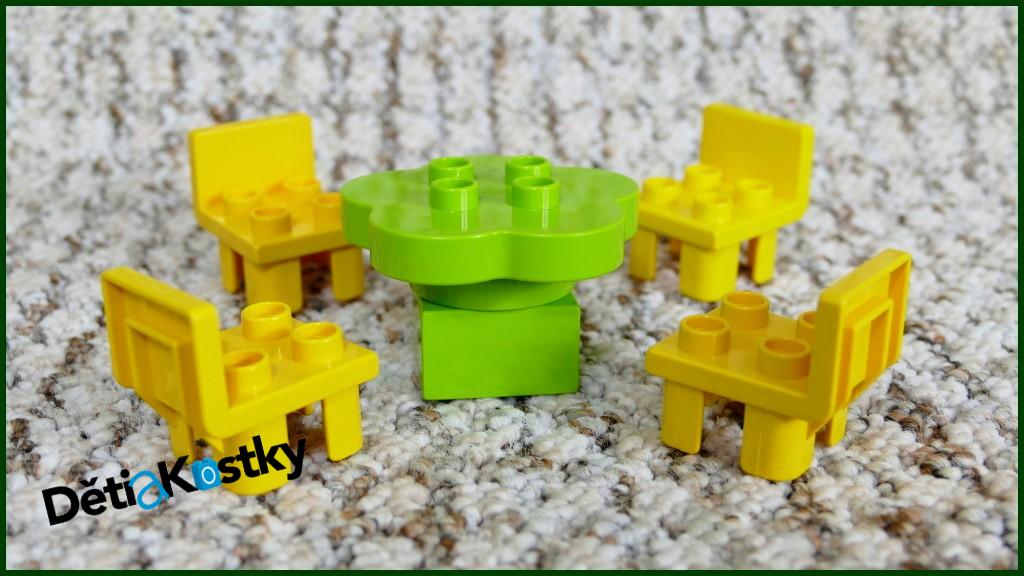 Lego® Duplo® Stůl Limetka se Žlutými Židlemi
