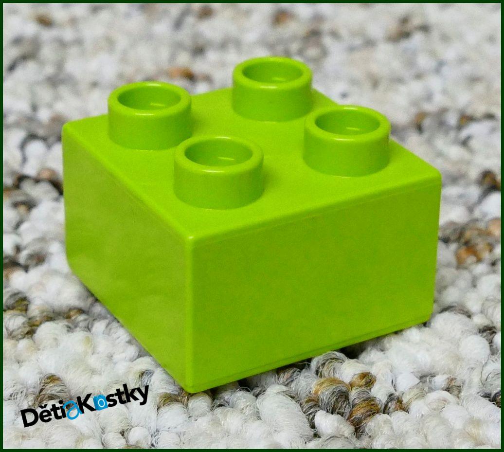 Lego® Duplo® Kostka 2x2 Limetka