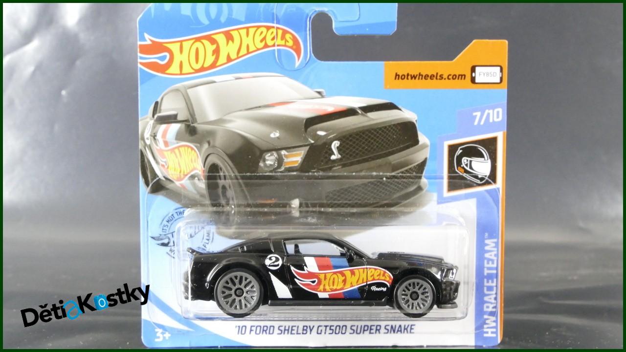 Angličák Hot Wheels Autíčko '10 Ford Shelby GT500 Super Snake (HW RACE TEAM)