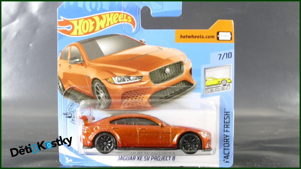 Angličák Hot Wheels Autíčko Jaguar XE SV Project 8 (FACTORY FRESH)