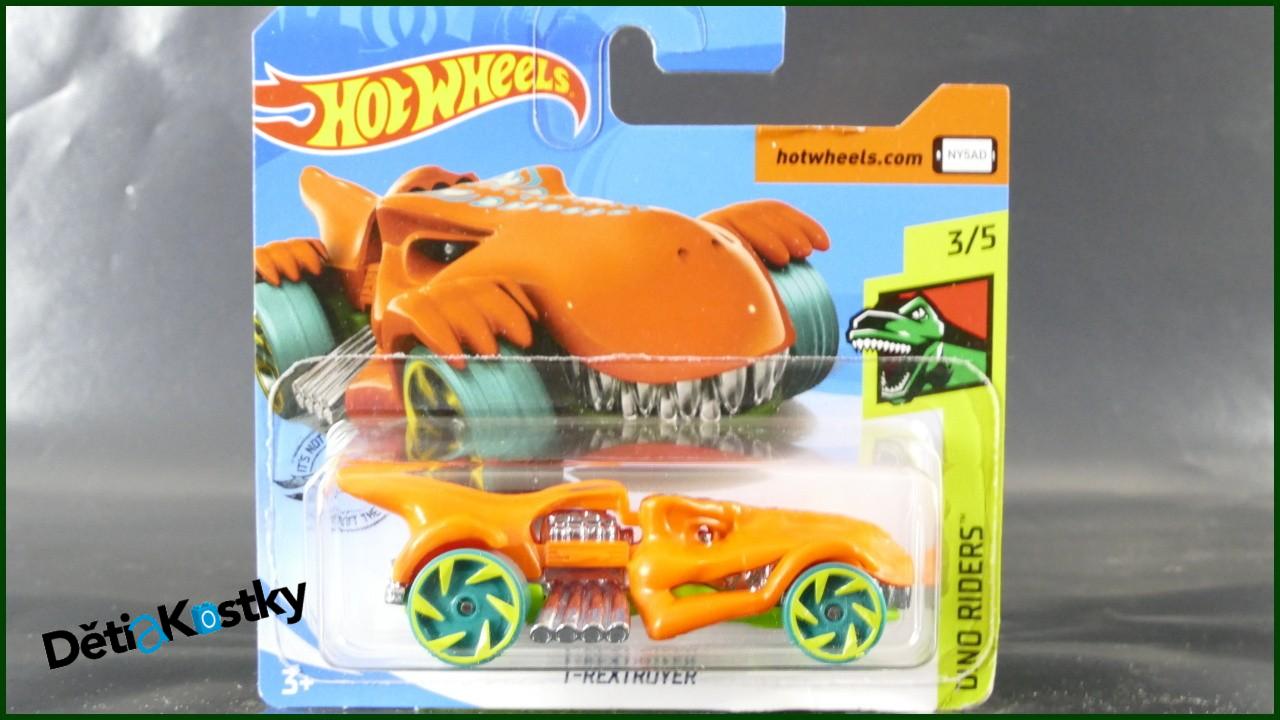 Angličák Hot Wheels Autíčko T-Rextroyer (DINO RIDERS)