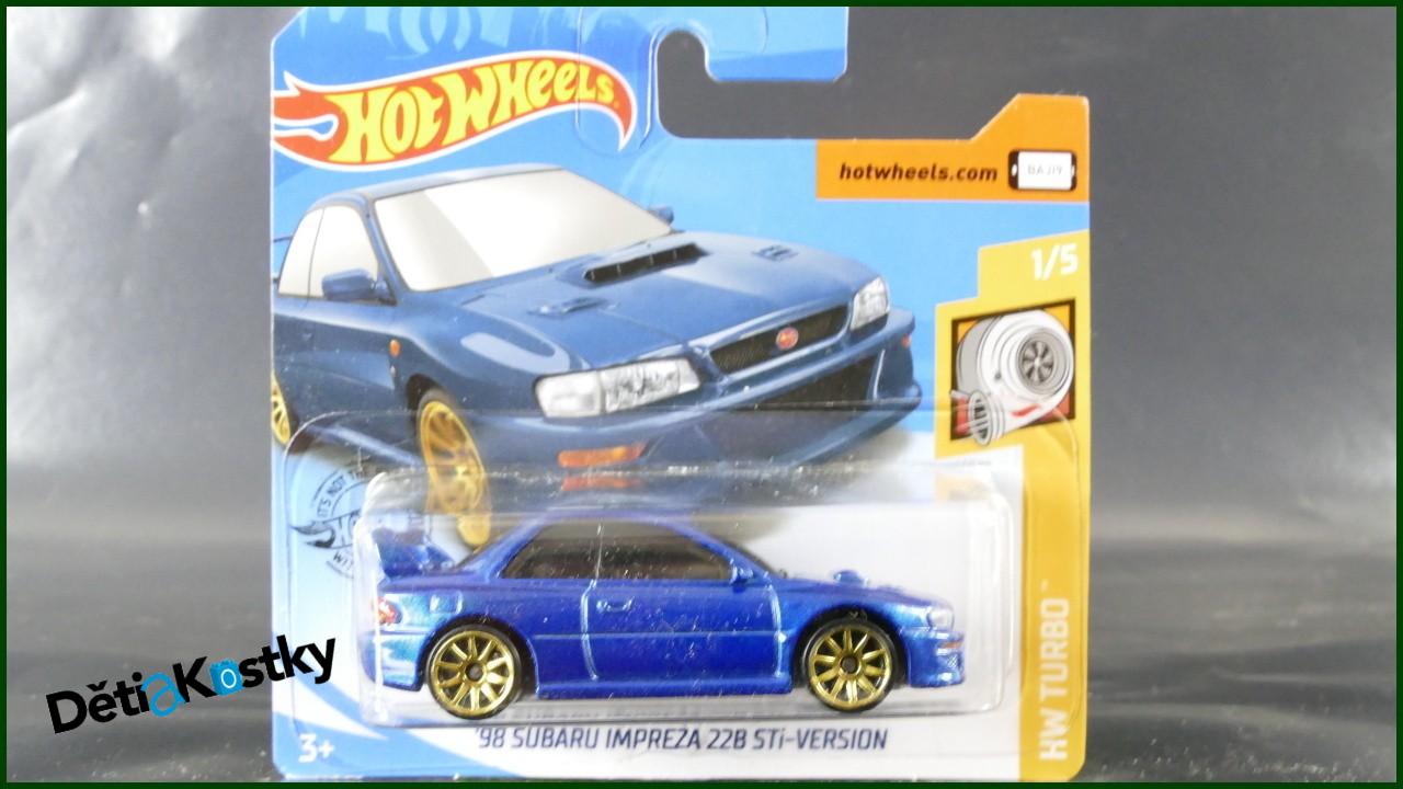 Angličák Hot Wheels Autíčko '98 Subaru Impreza 22B STi-Version (HW TURBO)