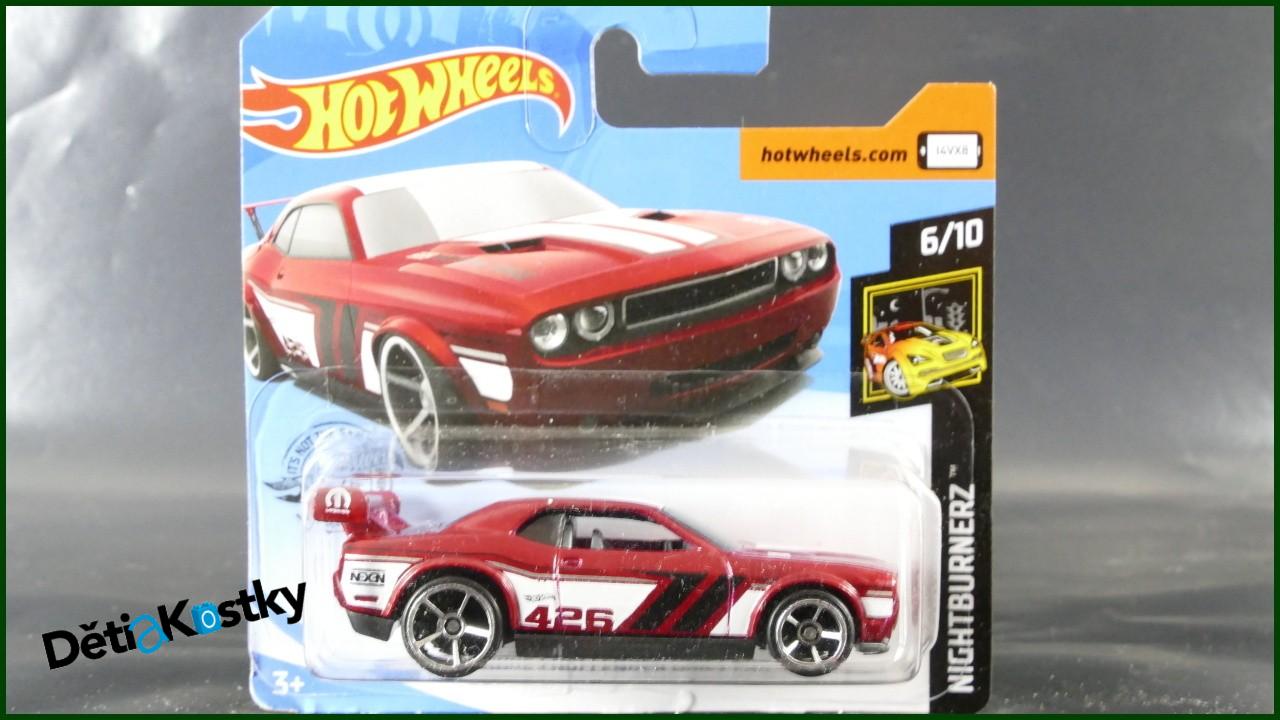 Angličák Hot Wheels Autíčko Dodge Challenger Drift Car (NIGHTBURNERZ)