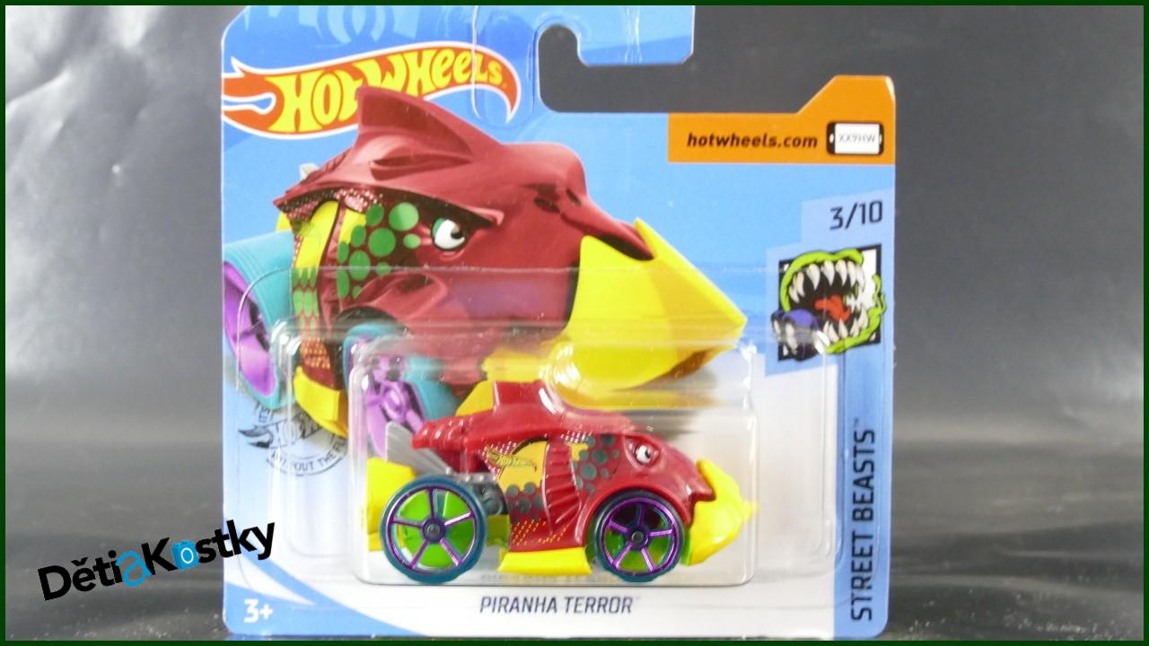 Angličák Hot Wheels Autíčko Piranha Terror (STREET BEASTS)