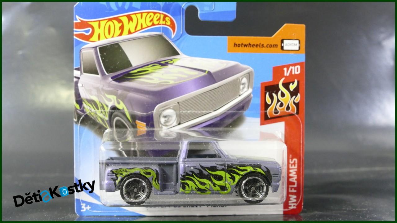 Angličák Hot Wheels Autíčko Custom '69 Chevy Pickup (HW FLAMES)