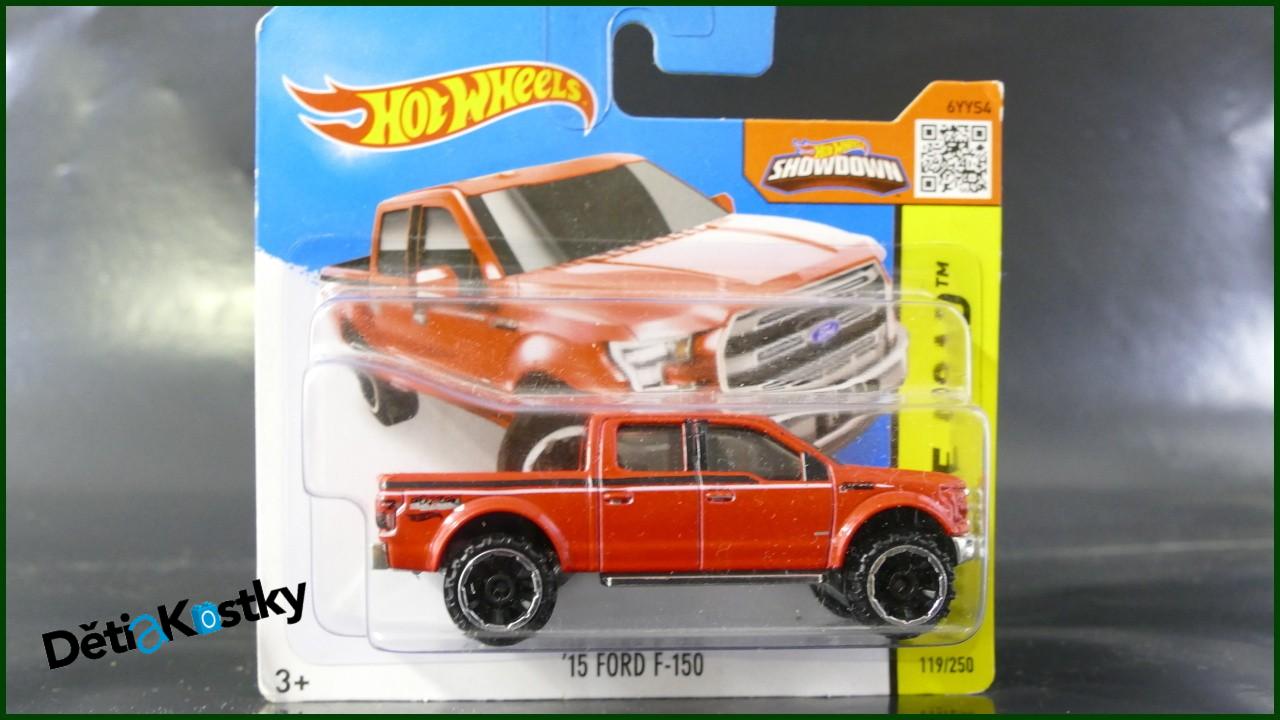 Angličák Hot Wheels Autíčko '15 Ford F-150 (HW HOT TRUCKS)