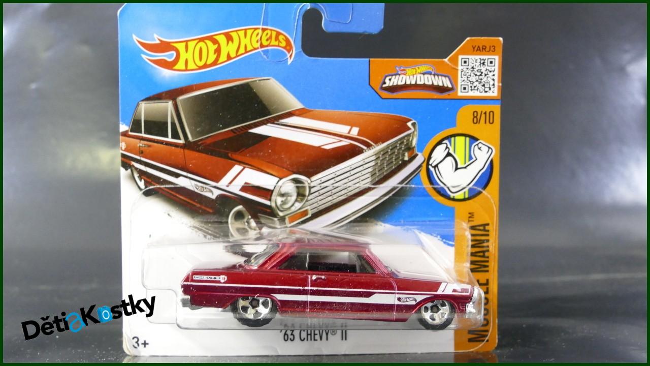 Angličák Hot Wheels Autíčko '63 Chevy II (MUSCLE MANIA)