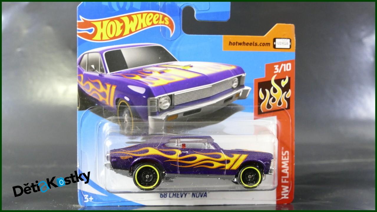 Angličák Hot Wheels Autíčko '68 Chevy Nova (HW FLAMES)