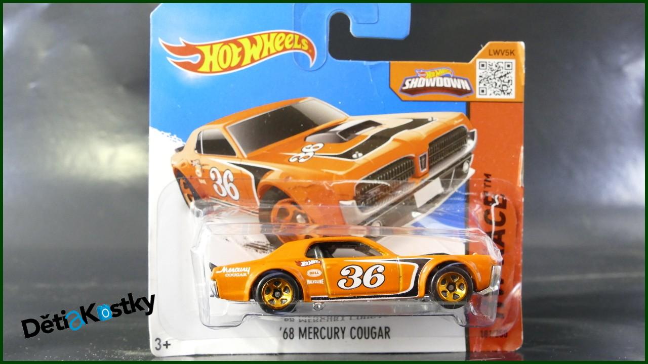 Angličák Hot Wheels Autíčko '68 Mercury Cougar (HW RACE)