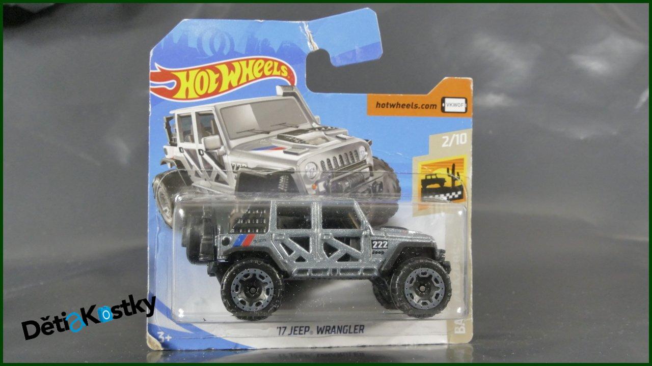 Angličák Hot Wheels Autíčko '17 Jeep Wrangler (BAJA BLAZERS)