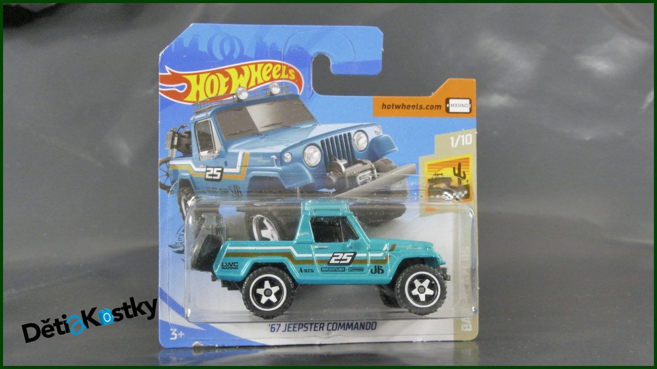 Angličák Hot Wheels Autíčko '67 Jeepster Commando (BAJA BLAZERS)