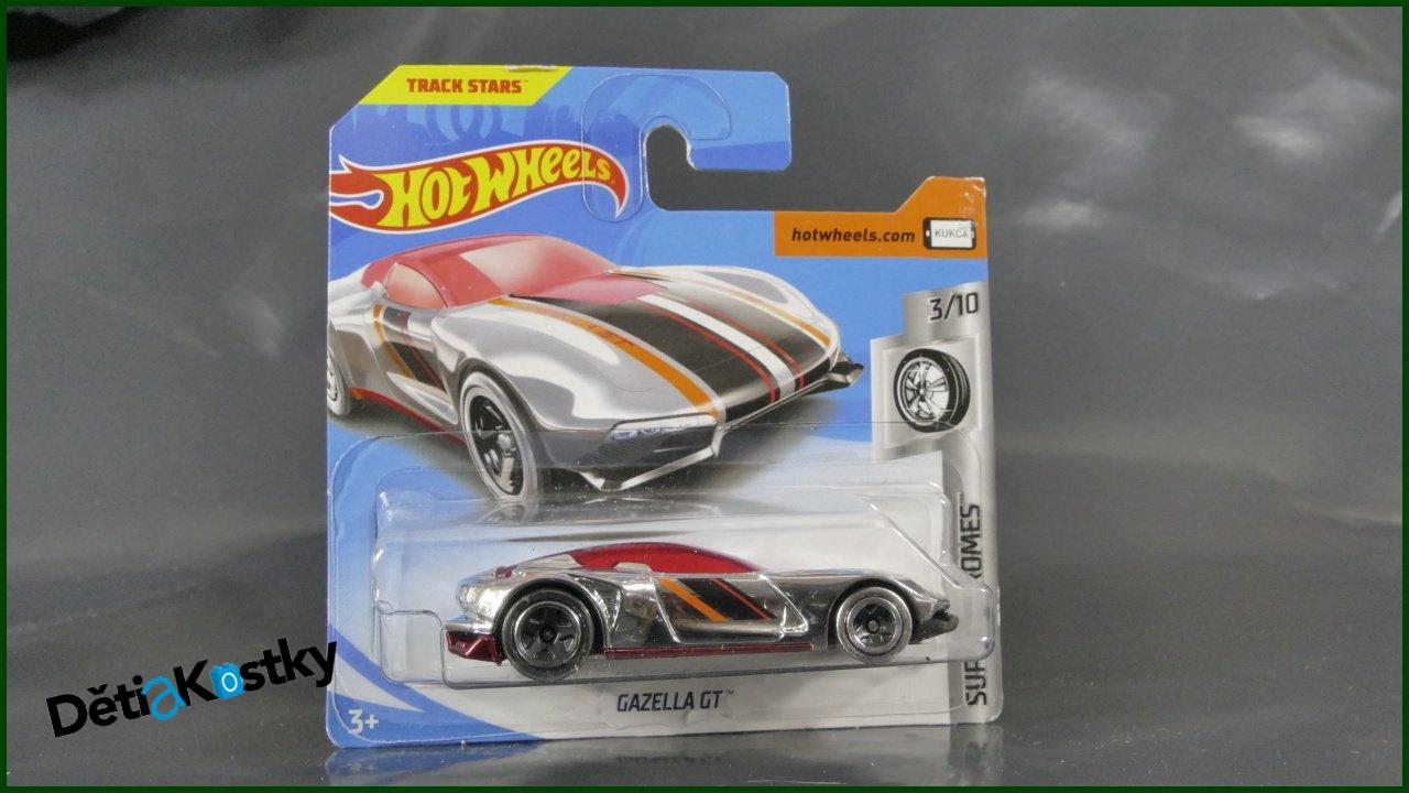 Angličák Hot Wheels Autíčko Gazella GT (SUPER CHROMES)