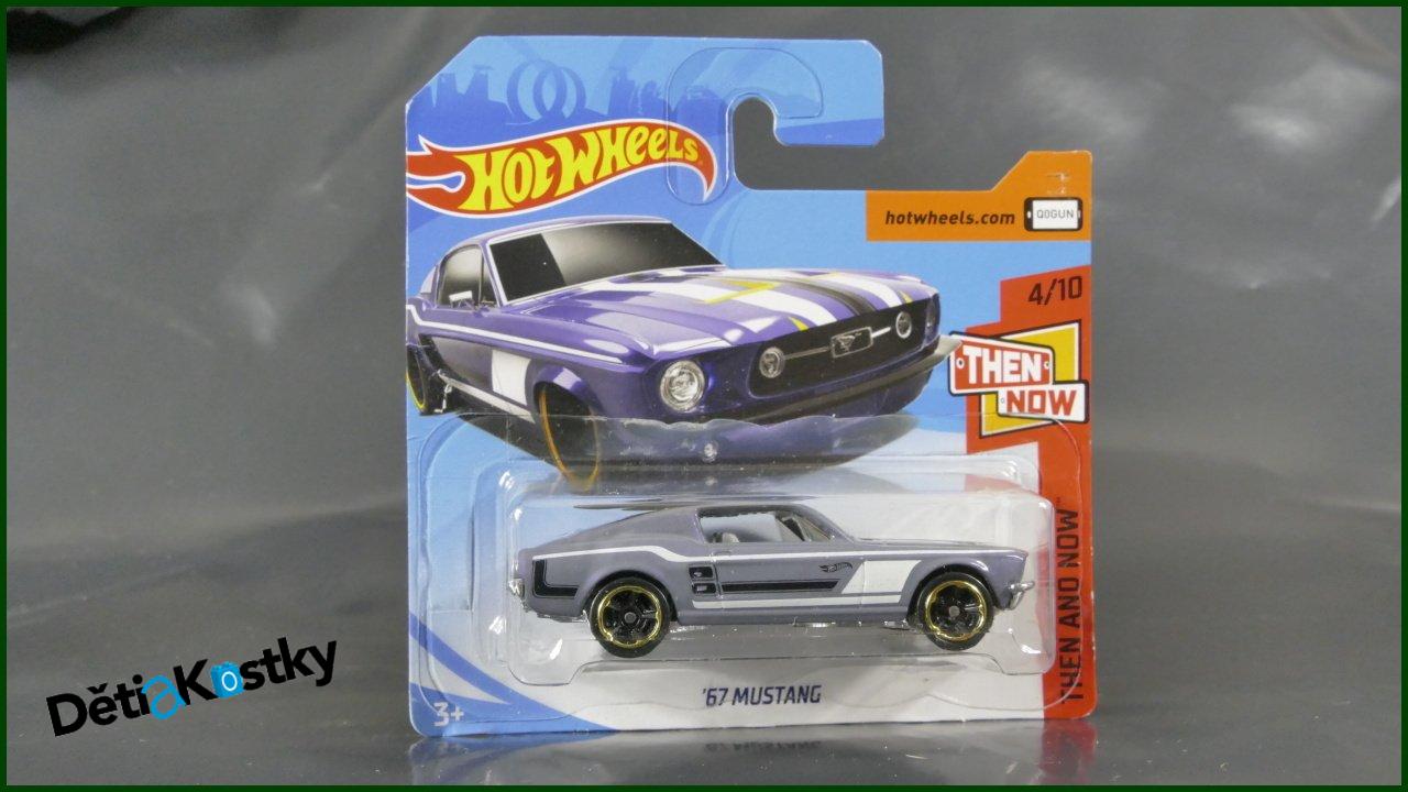 Angličák Hot Wheels Autíčko '67 Mustang (THEN AND NOW)