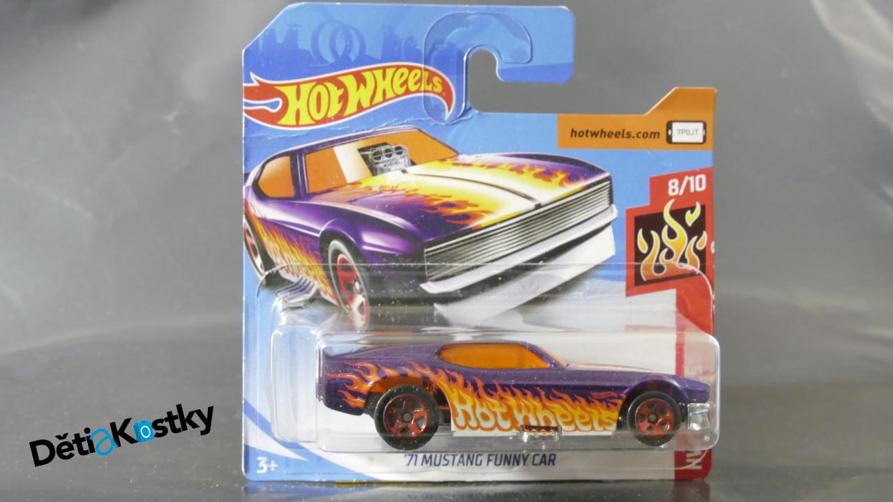 Auto Model Hot Wheels Autíčko '71 Mustang Funny Car (HW FLAMES)
