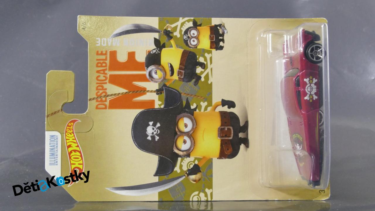 Model Angličák Hot Wheels Autíčko Slikt Back (DESPICABLE ME - MINIONS)