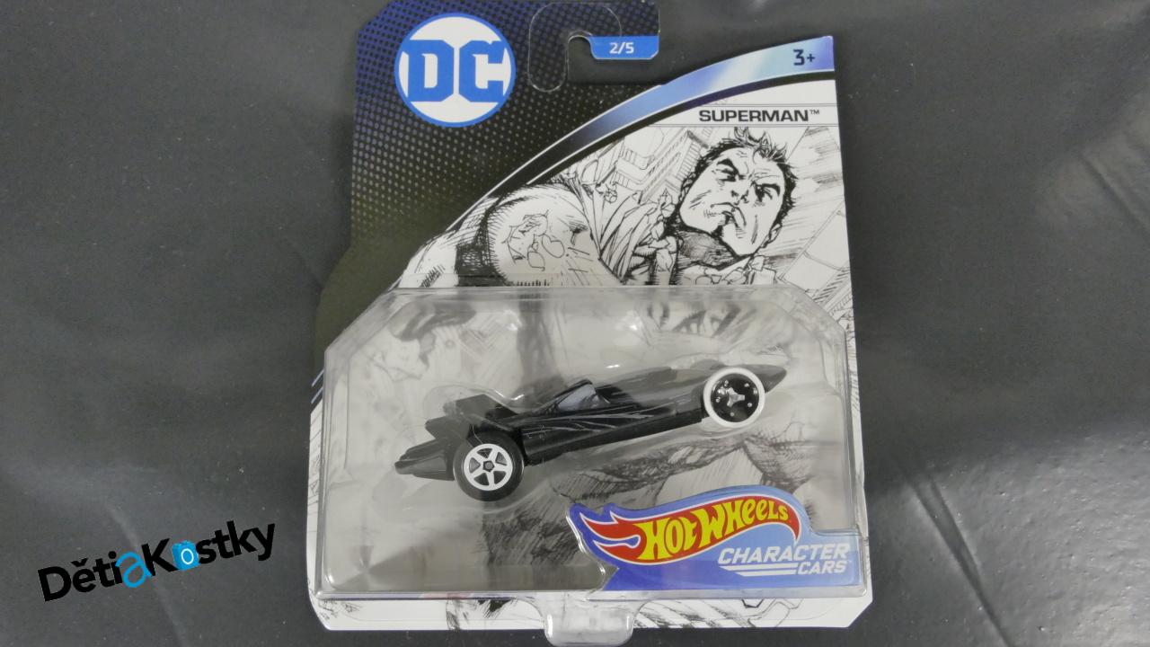 Model Angličák Hot Wheels Autíčko Superman (CHARACTER CARS)