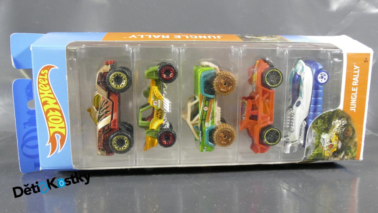 Model Angličák Hot Wheels 5 Pack (JUNGLE RALLY)