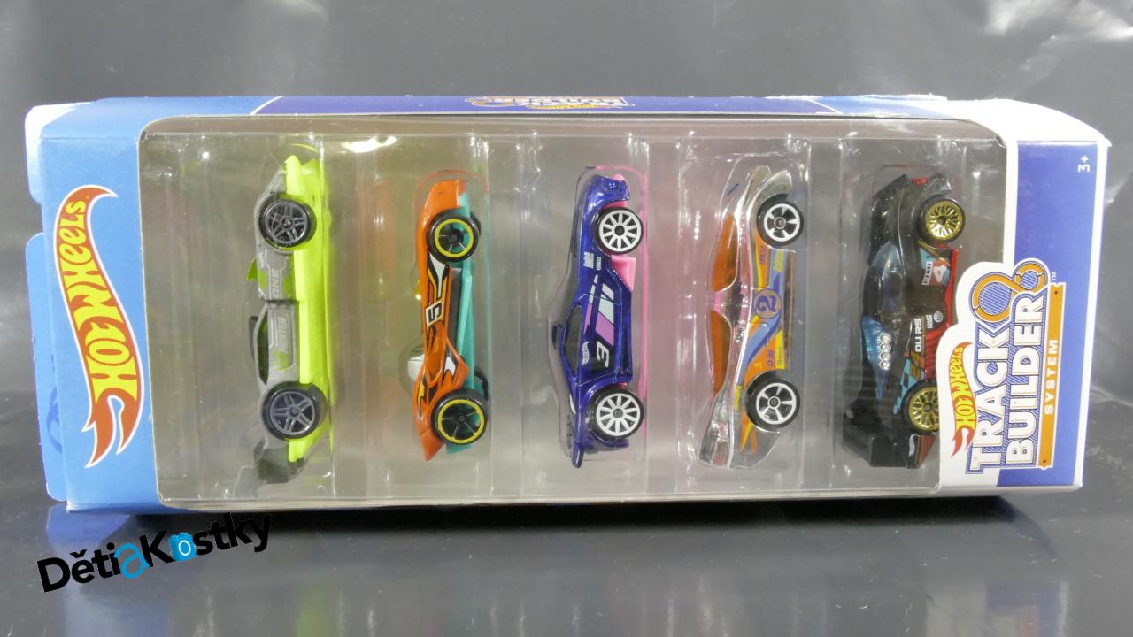 Model Angličák Hot Wheels 5 Pack (TRACK BUILDER SYSTEM)