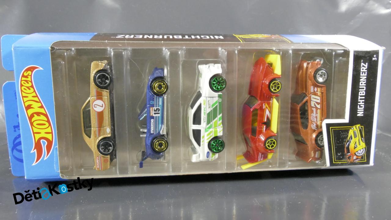 Model Angličák Hot Wheels 5 Pack (NIGHTBURNERZ)